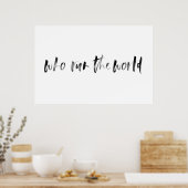 Wie het Poster van de Typografie van de Waterverf  (Keuken)