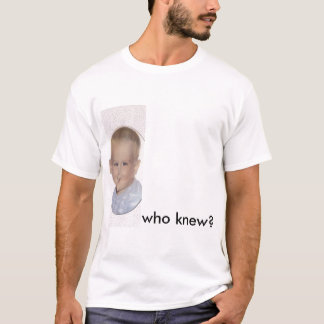 wie het wist , hoe homo t-shirt