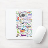 Wie hij is...Namen van God Muismat (Met muis)