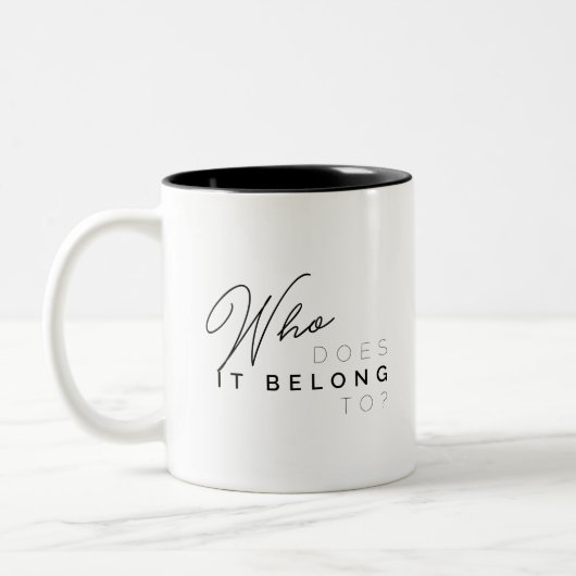 Wie hoort het? Mok 2 (Links)