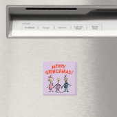 Wie Houden Elkaars Handen Prettig Grinchkerstfeest Magneet (Insitu (Vaatwasser))