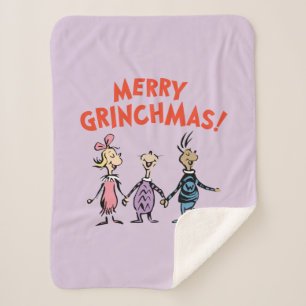 Wie Houden Elkaars Handen Prettig Grinchkerstfeest Sherpa Deken