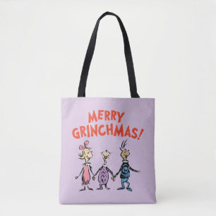 Wie Houden Elkaars Handen Prettig Grinchkerstfeest Tote Bag