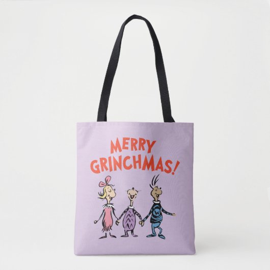Wie Houden Elkaars Handen Prettig Grinchkerstfeest Tote Bag (Voorkant)