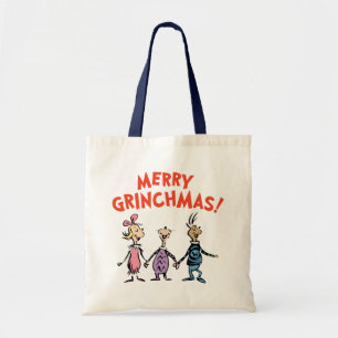 Wie Houden Elkaars Handen Prettig Grinchkerstfeest Tote Bag