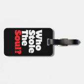 Wie houdt de soep tegen? bagagelabel (Achterkant horizontaal)