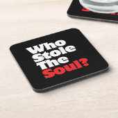 Wie houdt de soep tegen? bier onderzetter (Linkerzijde)