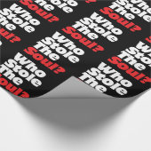 Wie houdt de soep tegen? cadeaupapier (Hoek)