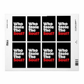 Wie houdt de soep tegen? etiket (Full Sheet)