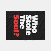 Wie houdt de soep tegen? fleece deken (Voorkant (Horizontaal))