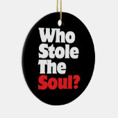 Wie houdt de soep tegen? keramisch ornament (Rechts)