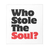 Wie houdt de soep tegen? notitieblok (Voorkant)