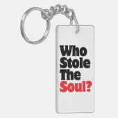 Wie houdt de soep tegen? sleutelhanger (Voorkant Links)