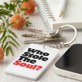 Wie houdt de soep tegen? sleutelhanger (Voorkant Rechts)