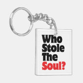 Wie houdt de soep tegen? sleutelhanger (Voorkant Links)