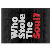 Wie houdt de soep tegen? snijplank (Voorkant)