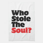 Wie houdt de soep tegen? theedoek (Verticaal)