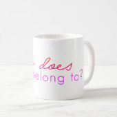 Wie houdt dit in? Mok (Voorkant rechts)