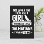 Wie houdt echt van Dalmatiërs Bedankkaart (Staand voorkant)