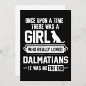 Wie houdt echt van Dalmatiërs Bedankkaart (Voorkant / Achterkant)