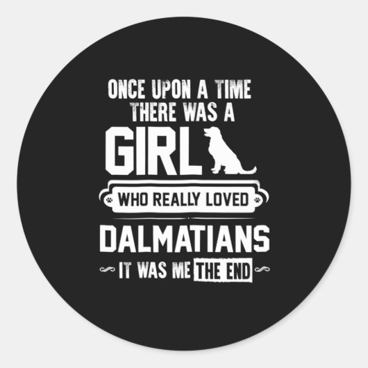 Wie houdt echt van Dalmatiërs Ronde Sticker (Voorkant)
