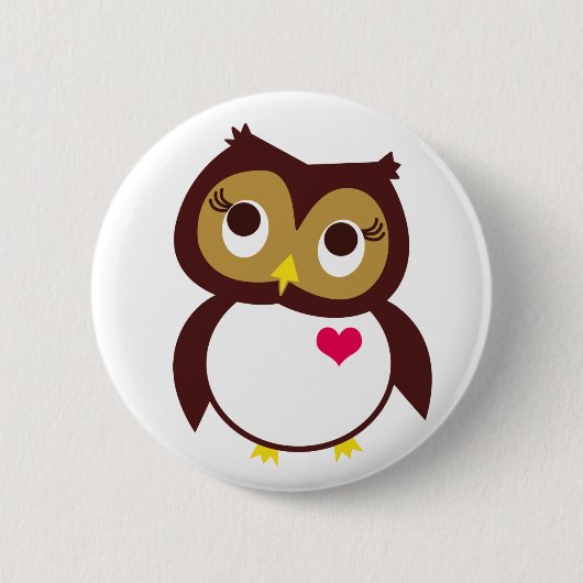 Wie houdt van je ronde button 5,7 cm (Voorkant)