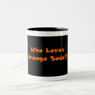 Wie houdt van Oranje Soda? Tweekleurige Koffiemok