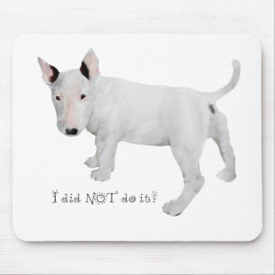 Wie, ik? Bull Terrier Puppy Muismat