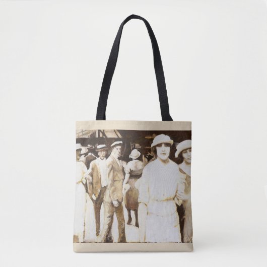 "Wie, ik?" canvas tas (Voorkant)