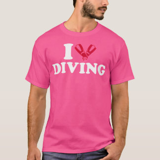 Wie ik hou van duiken t-shirt