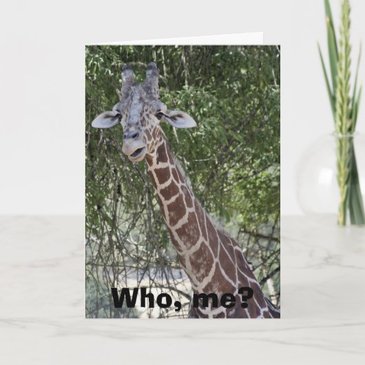 Wie, ik? kaart (Voorkant)
