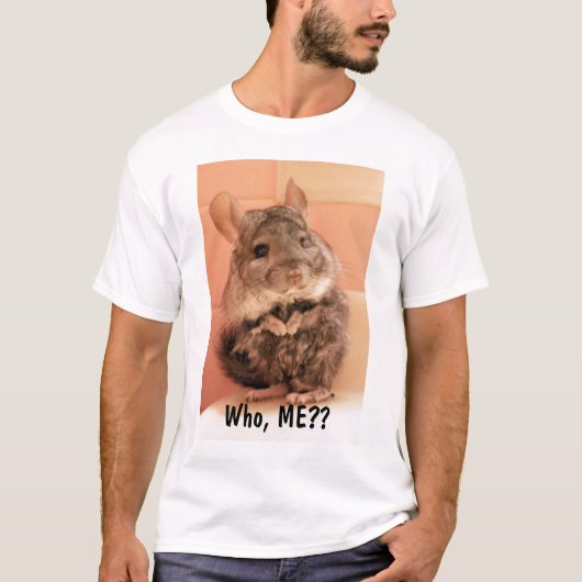 Wie, ik? t-shirt (Voorkant)