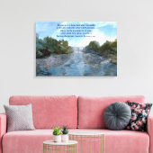 Wie ik vandaag Inspirerend ben Canvas Afdruk (Insitu (Woonkamer))