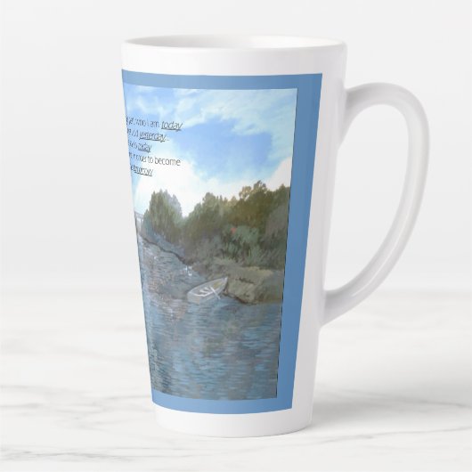 Wie ik vandaag Inspirerend ben Latte Mok (Rechts)