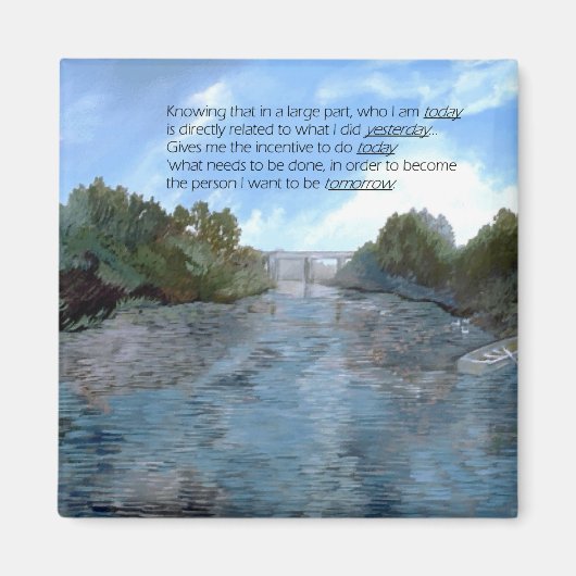 Wie ik vandaag Inspirerend ben Magneet (Voorkant)