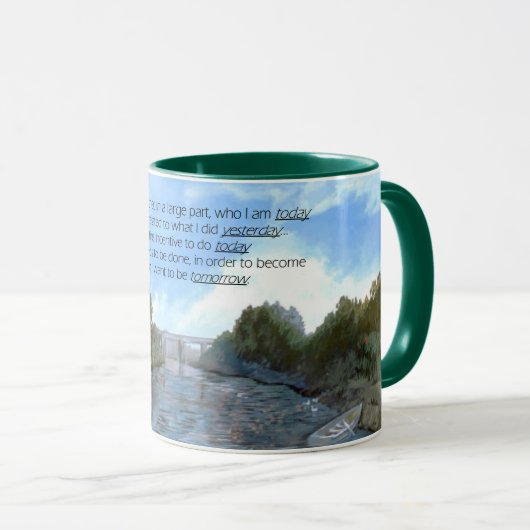 Wie ik vandaag Inspirerend ben Mok (Voorkant rechts)