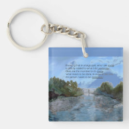 Wie ik vandaag Inspirerend ben Sleutelhanger