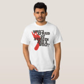 Wie is bang voor een maagd en een wolf? t-shirt (Voorkant volledig)