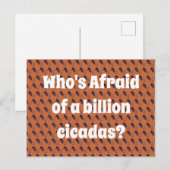 Wie is bang voor een miljard Cicaden? Briefkaart (Voorkant / Achterkant)