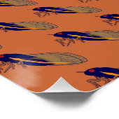 Wie is bang voor een miljard Cicaden? Perfect Poster (Hoek)