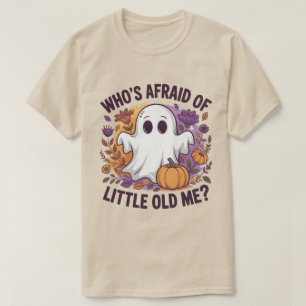 Wie is bang voor kleine oude ik? Spook Griezelig T-shirt