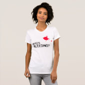 Wie is Bleeding? T-shirt (Voorkant volledig)