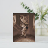 Wie is daar? briefkaart (Staand voorkant)