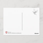 Wie is daar? briefkaart (Achterkant)