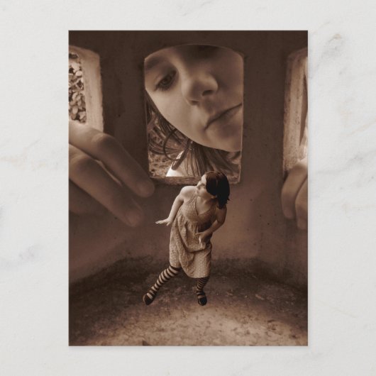 Wie is daar? briefkaart (Voorkant)