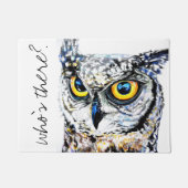 Wie is daar? uil deurmat (Voorkant)