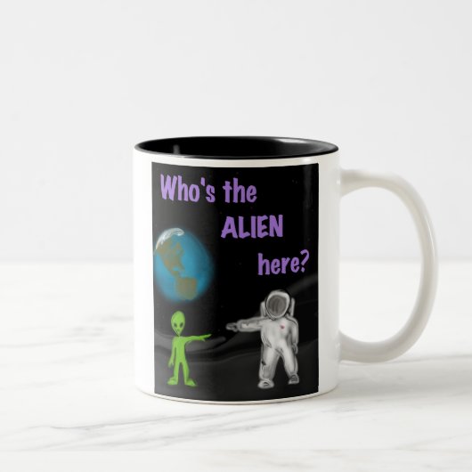 Wie is de Alien hier? mok (Rechts)