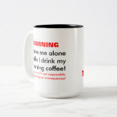 Wie is de baas? Ik ben de baas. Tweekleurige Koffiemok (Voorkant links)