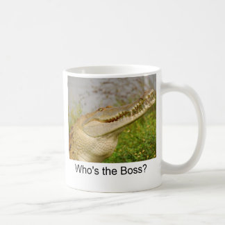 Wie is de baas? koffiemok