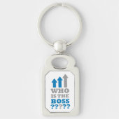 Wie is de baas? sleutelhanger (Voorkant)